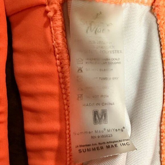 ☀️ Summer Mae Neon Orange Scoop Bikini Set (Size M) - Picture 7 of 8